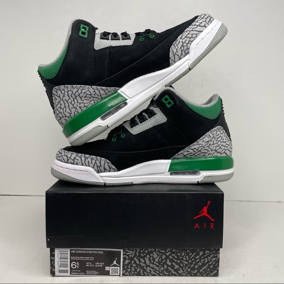 Nike Air Jordan 3 Retro GS “Pine Green” NEW 2021 - Picture 3 of 4